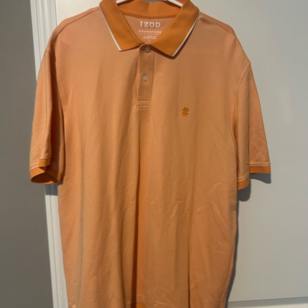 Izod Men's Light Orange Polo Shirt